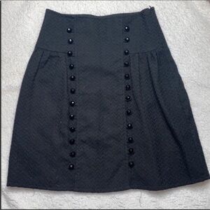 Tulle Black Cute Skirt double Button goth Punk
Size Small